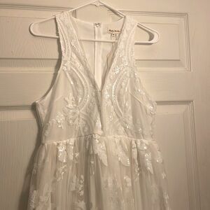 Southern Fried Chicks Wedding/ Summer time sequin gown Medium